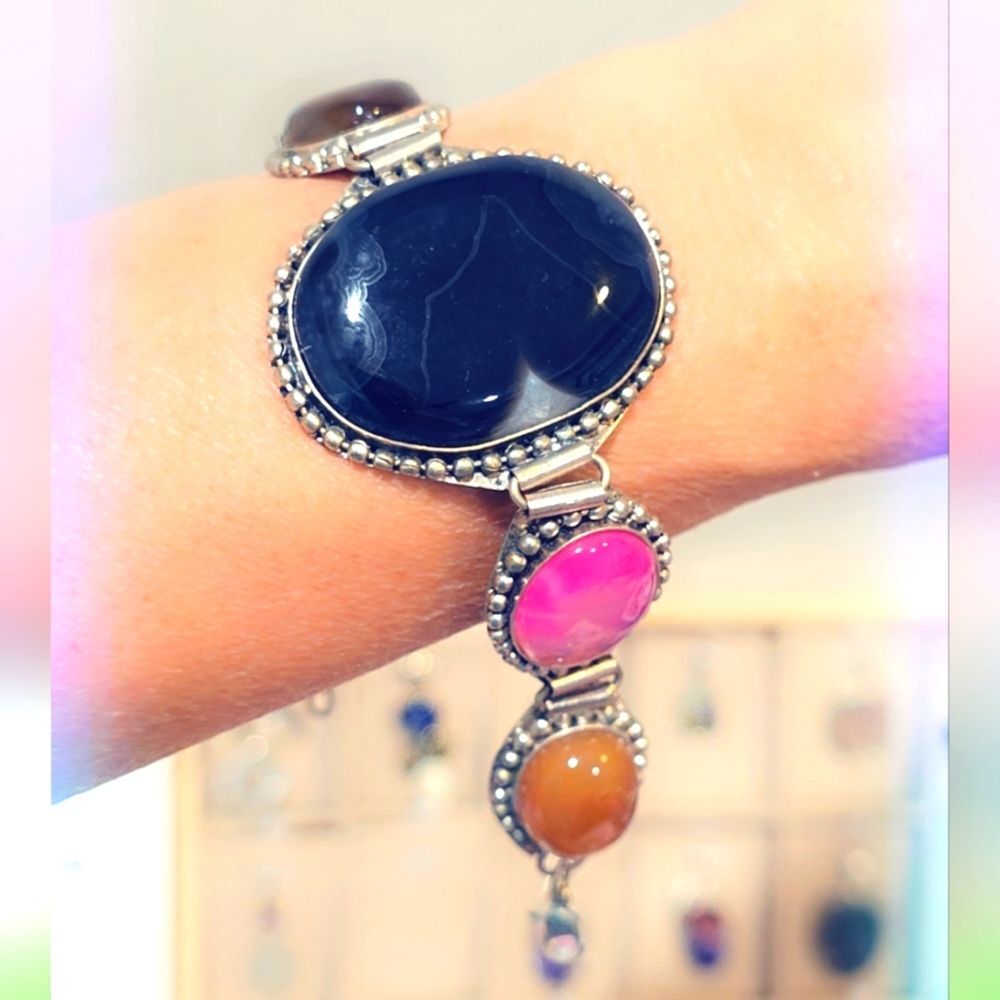 Agate Gemstone Bracelet